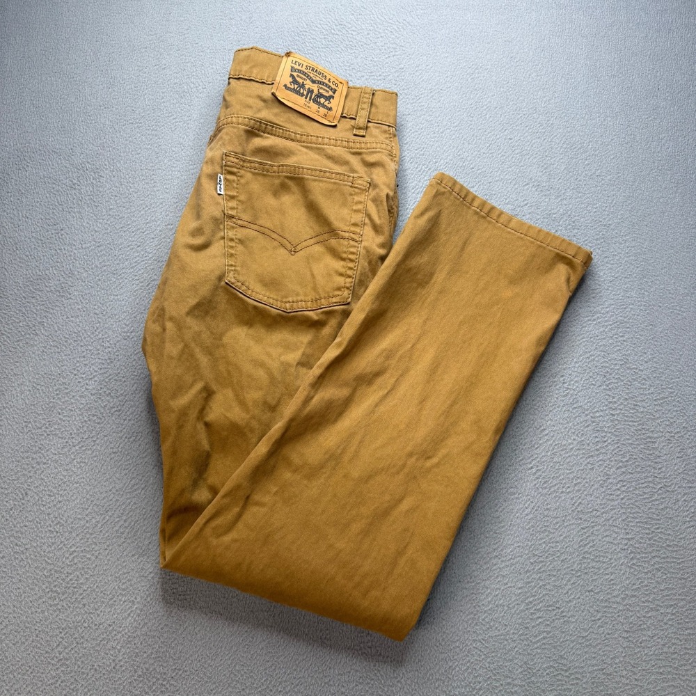 Levis 511 Slim Pants Women 28x28 Brown Cotton Stretch Casual Chino Trousers Work
